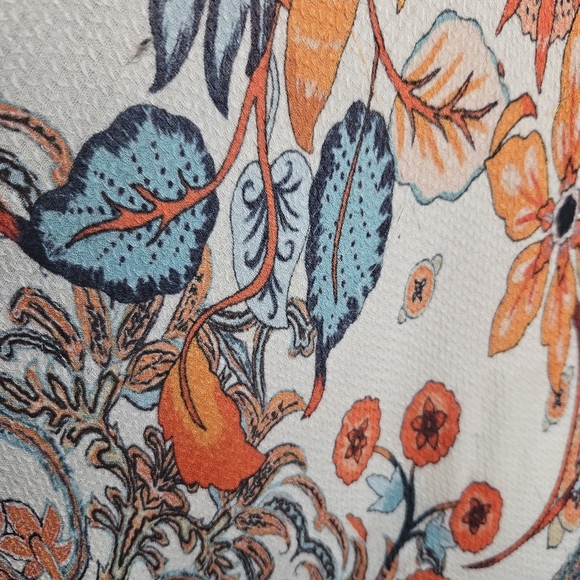 Macchia Di Ruggine Alabaster Dobby Jacquard Viscose Kimono OSFM Boho Indie - Picture 8 of 14